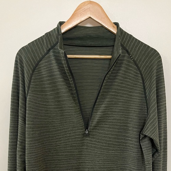 Lululemon Mens Metal Vent Tech 1/2 Zip 2.0 Wave Fade Rosemary Green/Spruce L - Picture 10 of 15